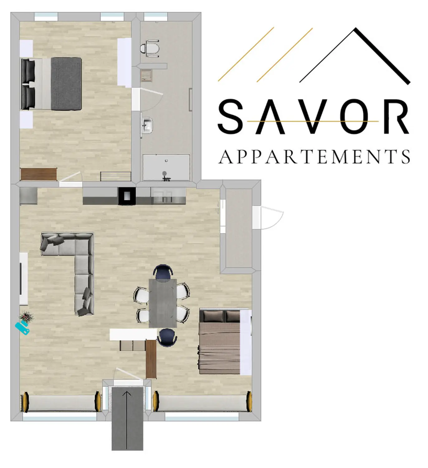 Wohnen von Savor Appartements